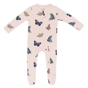 Kyte Zippered Footie Pajama, 3-6 Months, Butterfly
